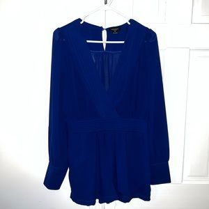 Royal blue romper
